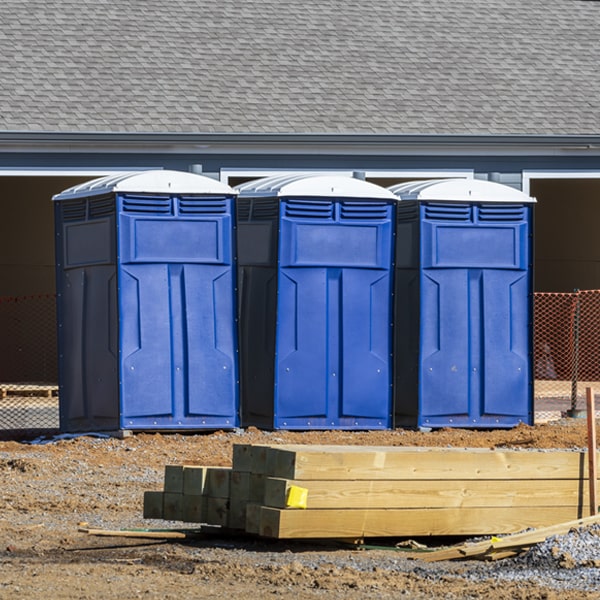 what is the expected delivery and pickup timeframe for the portable toilets in Eagle Creek